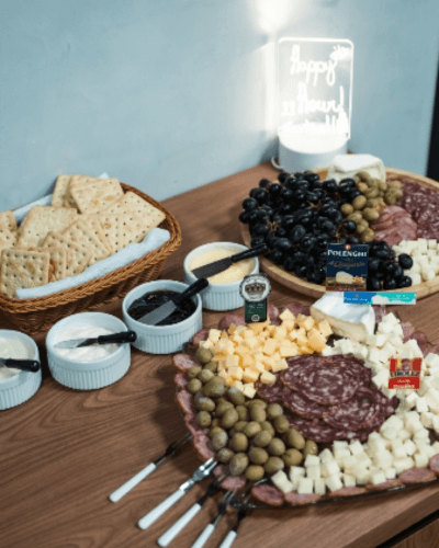 Comida e networking no Hangar 5